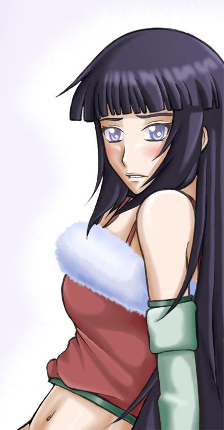 Hinata Hyuuga in sexy Santa Outfit